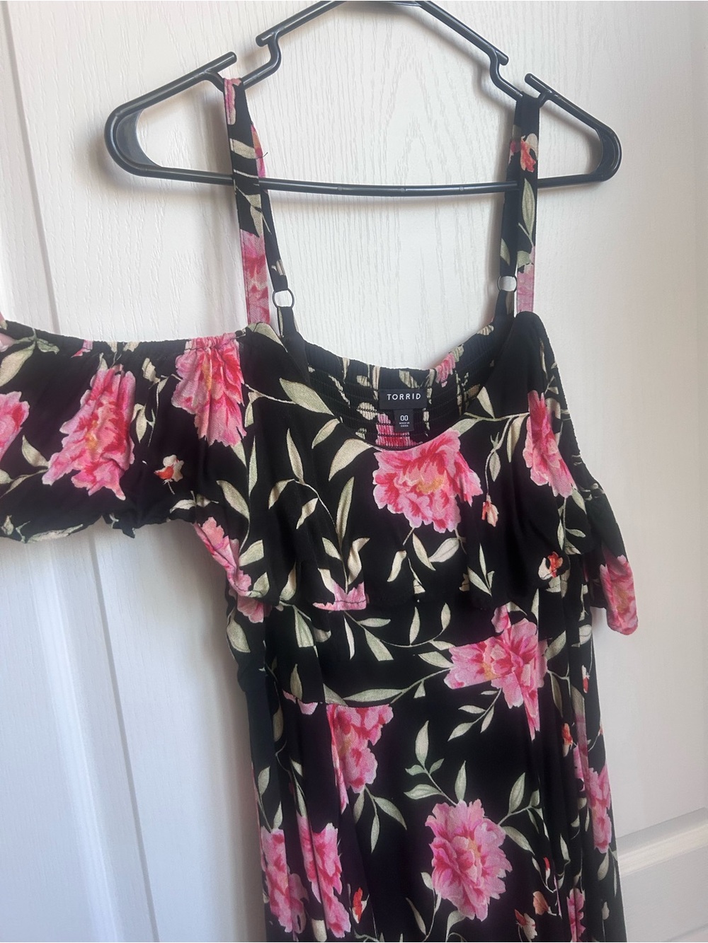Torrid black floral dress 00